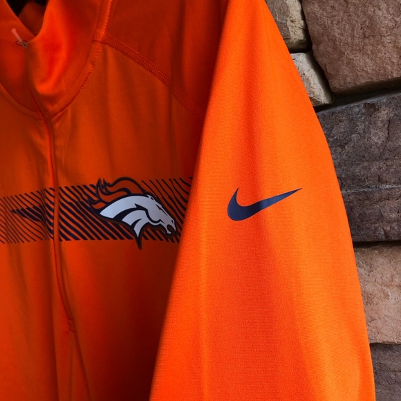 Nike Denver Broncos orange long sleeve activewear top NWT Large - Picture 9 of 10
